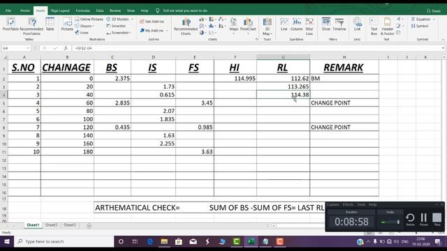 How to calculate Reduce level (R L) in Excel | LEVELING by Excel смотреть онлайн