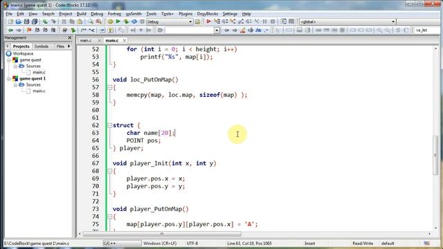 Язык Си с нуля - Урок 39 - Пишем игру квест. смотреть онлайн