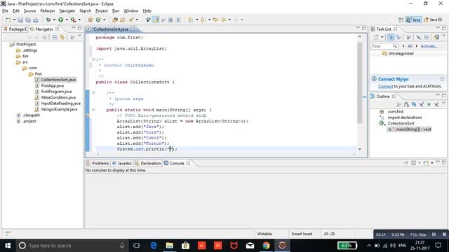 Collections Sort смотреть онлайн