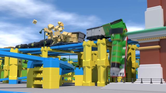 TOMICA Thomas And Friends Slow Motion Crashes: Henry SMASHES Into A Goods Train!