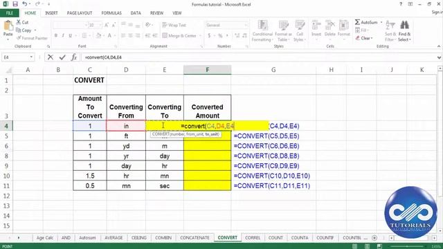 EXCEL: "CONVERT" Function in Excel || Excel Functions || dptutorials смотреть онлайн