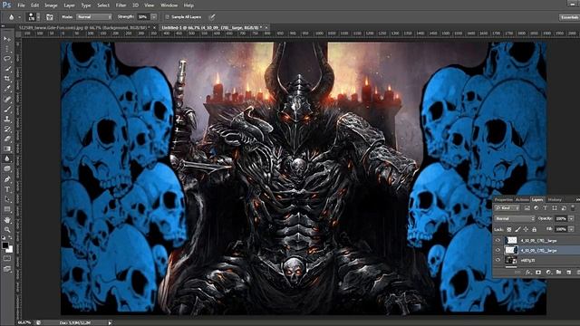 Photoshop CS 6 Лорд тьмы и Ангел Монтаж смотреть онлайн