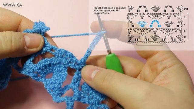 Как связать шарф снуд крючком #шарф_крючком #вязание Вяжем по схемам смотреть онлайн