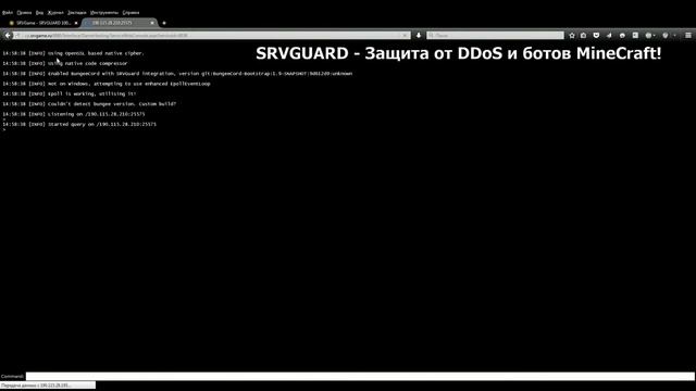 SRVGuard v2.0 Защита от DDoS и ботов MineCraft 1.7 - 1.8 - 1.9! смотреть онлайн