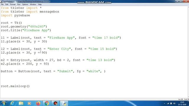 Python Tkinter With Firebase смотреть онлайн
