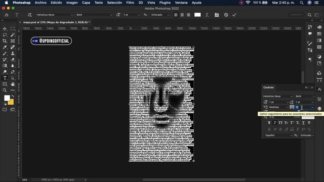 Efecto retrato de texto | TUTORIAL EN PHOTOSHOP смотреть онлайн