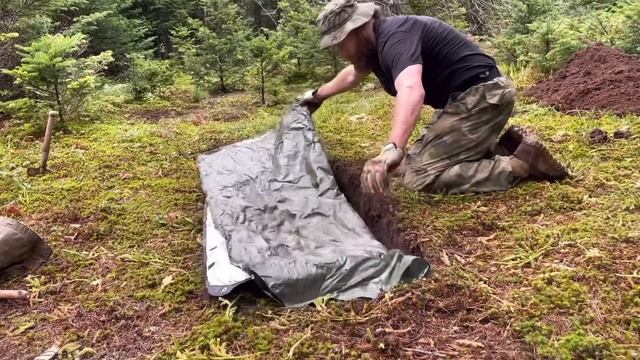 Plash Palatka Dugout Shelter Poncho Stealth Camping