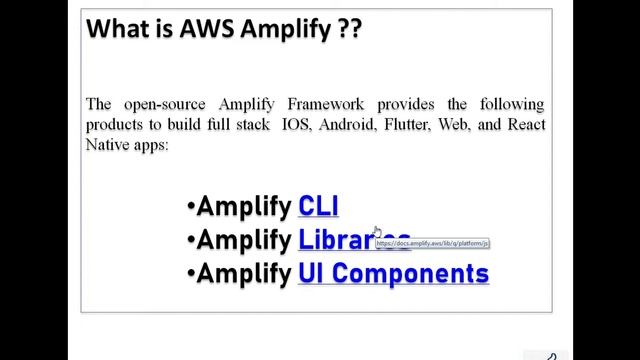 1 What is React Native ?? || What is AWS Amplify ?? смотреть онлайн