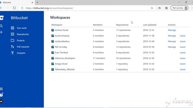 how to find bitbucket workspace id смотреть онлайн