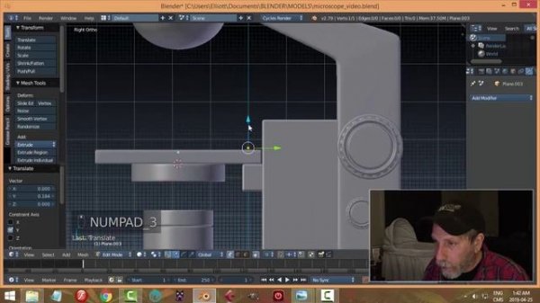Blender: Modeling a Microscope (Part 1 of 2)