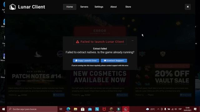 ✅¿Como SOLUCIONAR error EXTRACT FAILED de LUNAR CLIENT? ✅ ¿Porque no abre? ✅ | SoySkele смотреть онлайн