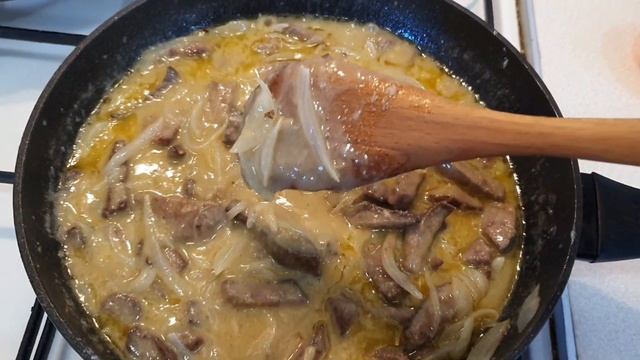 САМЫЙ ЛУЧШИЙ РЕЦЕПТ ПЕЧЕНИ!!! Печень в сливочном соусе. Печень рецепт. Простой рецепт печени. смотреть онлайн