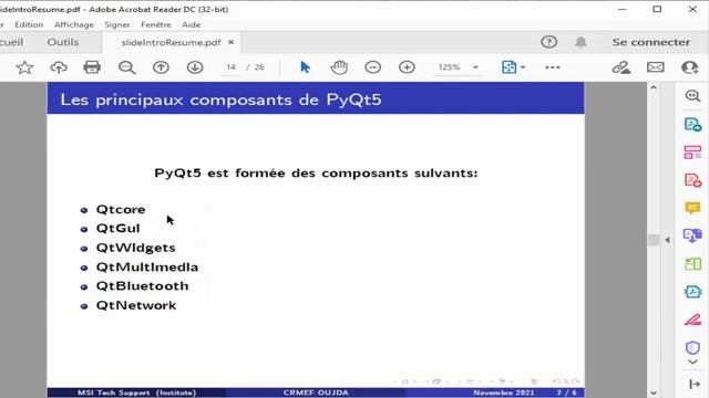 1 - Introduction A La Bibliothèque Graphique PyQt5 Python смотреть онлайн