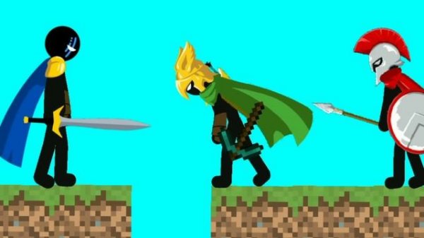 Minecraft Vs Stick War Legacy | Drawing Cartoons 2 Animation