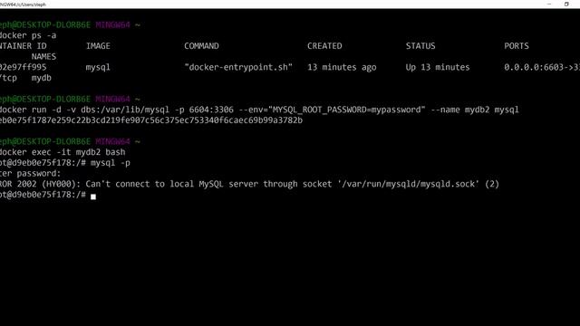 Trying to attach multiple mysql containers to the same database files смотреть онлайн