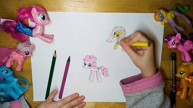 ДАВАЙТЕ НАРИСУЕМ MY LITTLE PONY И ОЖИВИМ ИХ смотреть онлайн