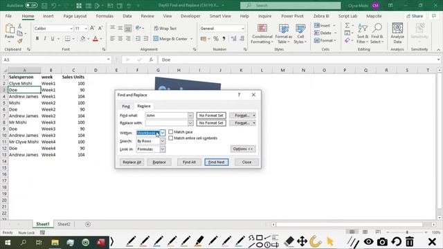 Day63 Find and Replace Ctrl H смотреть онлайн