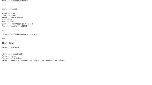 telnet :Unable to connect to remote host:Connection refused смотреть онлайн