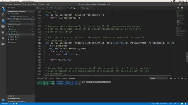 Golang / Go Crash Course 02 | Connecting our REST API with Firebase Firestore Database смотреть онлайн