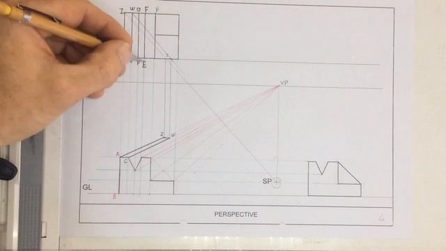 One point perspective drawing with a slope смотреть онлайн