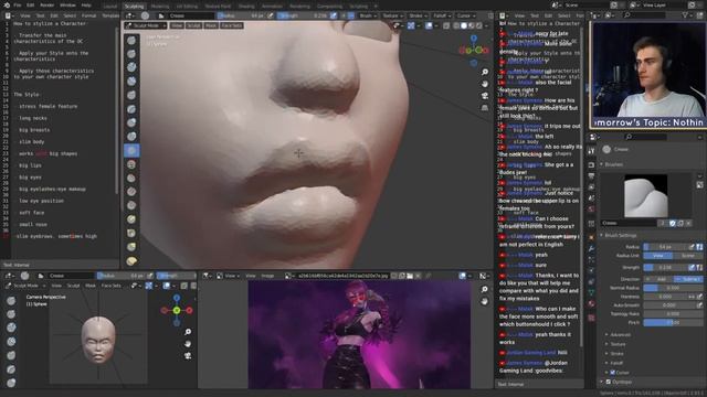 How to Blender Sculpt Beautiful Stylized Characters смотреть онлайн