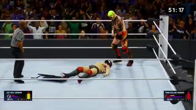 Main Event: Jay the Key Evans vs Demon Finn Balor WWE Championship & NXT Championship смотреть онлайн