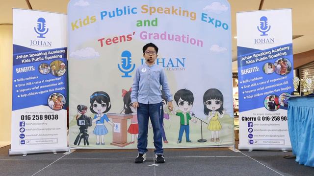 Trevor I The Mines Shopping Centre I 18 Sept 22 I Johan Speaking Academy I Kids Public Speaking смотреть онлайн
