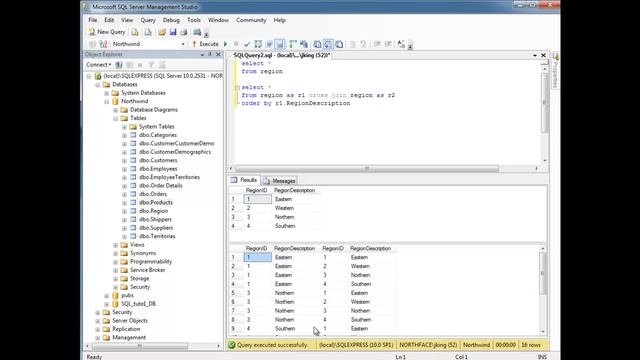 SQL CROSS JOIN смотреть онлайн