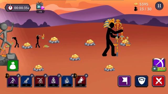 Stickman Battle 2 - Empires War - Gameplay Walkthrough (iOS, Android) Part 1 смотреть онлайн