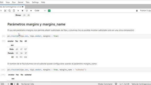 Tabla de Contingencia con Python смотреть онлайн