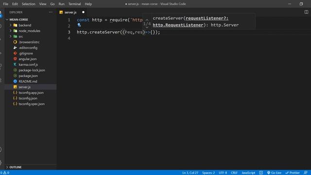 #12 Creating Node Server смотреть онлайн
