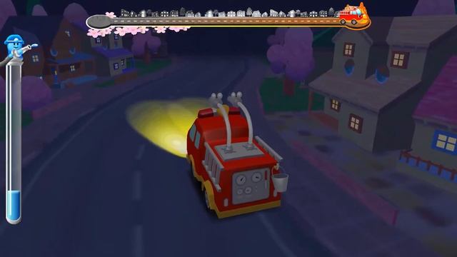 Игра про пожарную машину - Пожарная машина тушит пожар смотреть онлайн