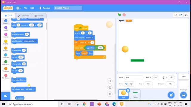 Ball Bouncing Game in Scratch - Bouncing Ball Game-Scratch-Tutorial смотреть онлайн