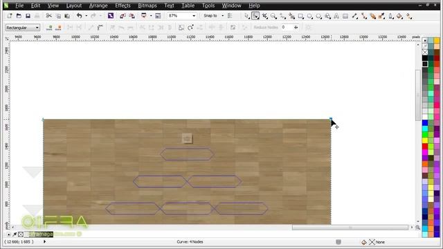 Создание текстуры паркета при помощи Power Clip в CorelDRAW смотреть онлайн