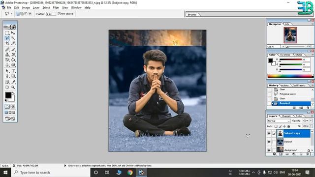 Photoshop 7.0 Photo Editing - New Glowing Butterfly Lighting Photo Editing in Photoshop 7.0 смотреть онлайн