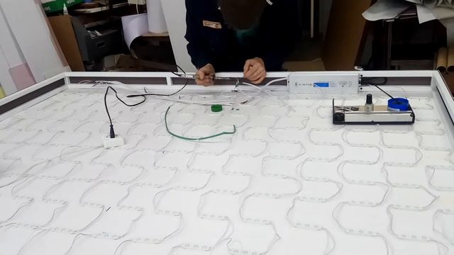 Световой короб. Боковые стенки. Разводка подсветки. смотреть онлайн