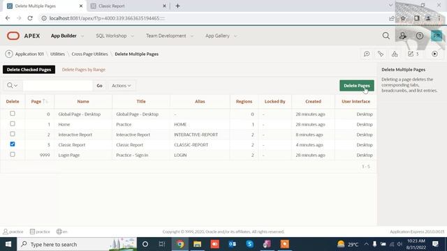 How to Delete Page in Oracle Apex | Mr Gactack смотреть онлайн