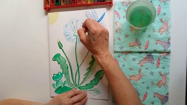 Мастер класс по рисованию "Рисуем лето". ??? Июнь 2021 год. смотреть онлайн