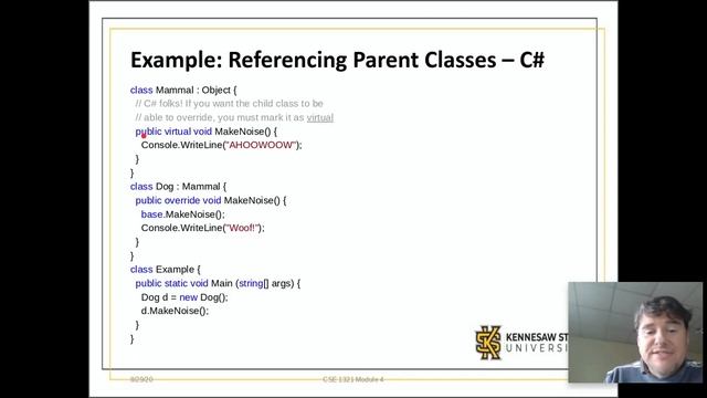 Java/C# - Inheritance 2 - this, super, base, Object, and Access Modifiers смотреть онлайн