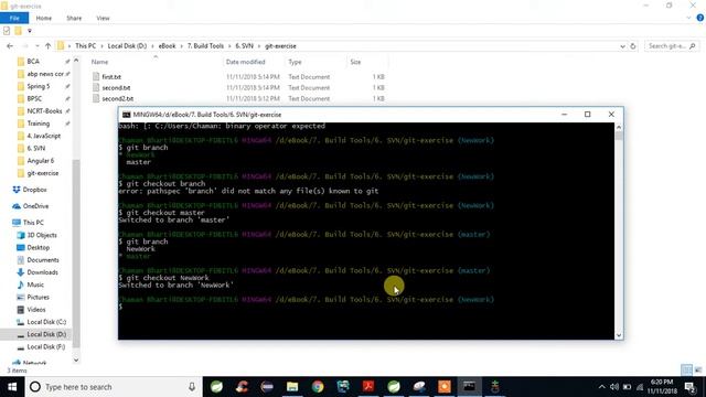 How to use checkout command of Git || Switching From Branch To Branch in #Git смотреть онлайн
