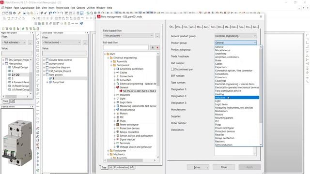 EPLAN-edz file import in part management смотреть онлайн