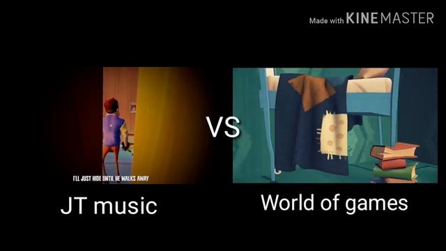 Hello neighbor song - hello and goodbye Part 1 (JT music vs world of games) смотреть онлайн