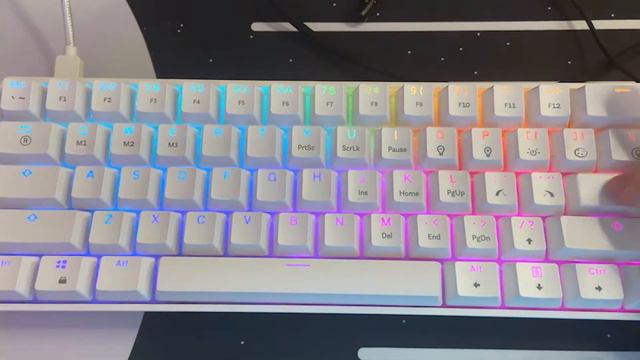 Mizar MZ60 Luna Mechanical Gateron Yellow Switches Sound Test! Stock Linear Switches! смотреть онлайн