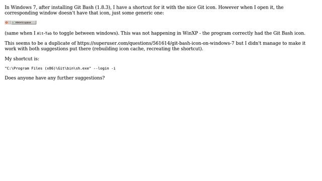 Change the icon of Git Bash on taskbar in Windows 7 смотреть онлайн