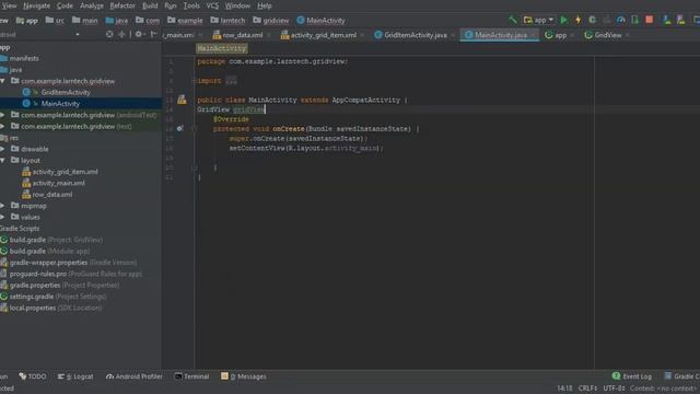 GridView with image, text and Open New Activity When items are clicked смотреть онлайн