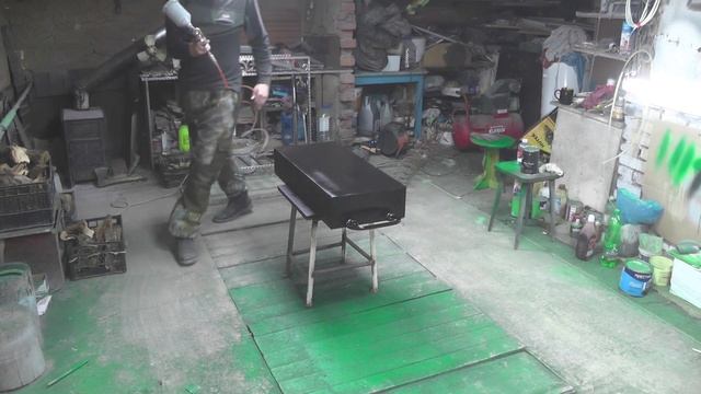 Мангал своими руками. Жаровня для мангала и покраска. Финальная часть. Холодная ковка. смотреть онлайн