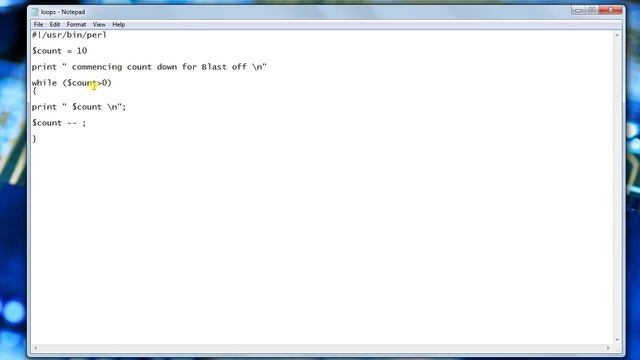 For loop and While loop in Perl from Damnhit.com смотреть онлайн