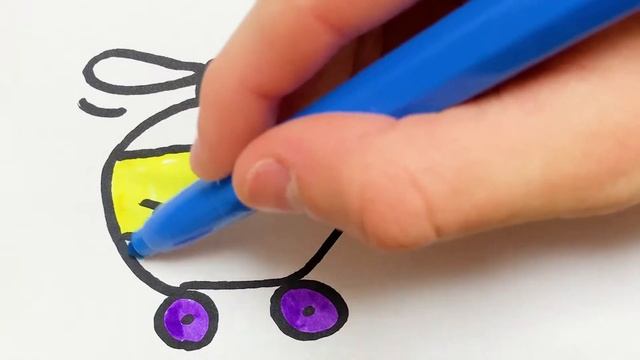 Как нарисовать Вертолёт - Раскраска Вертолётик для детей - Рисунки Раскраски смотреть онлайн