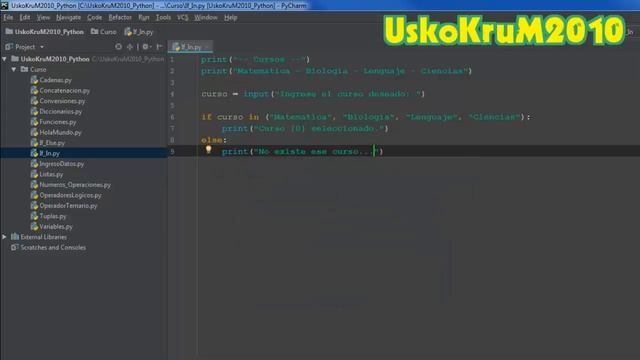 IF con Tuplas & Listas (IF - IN) | Curso Python 3 ? # 17 смотреть онлайн