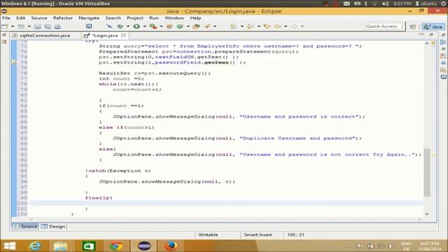 Java swing tutorial using Eclipse - Login Program for java with sqlite database PART- 2 смотреть онлайн